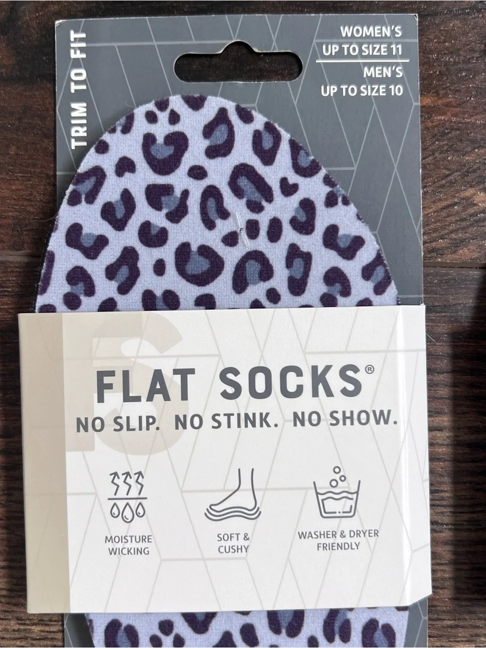 NWT Flat Socks 3 Pack Bundle No Show Inserts Trim to Fit Womens 11 Mens 10